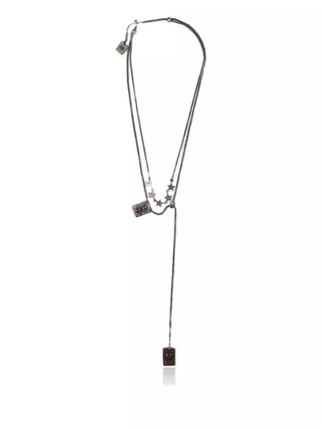 Colar Christian Dior Logo Dourada