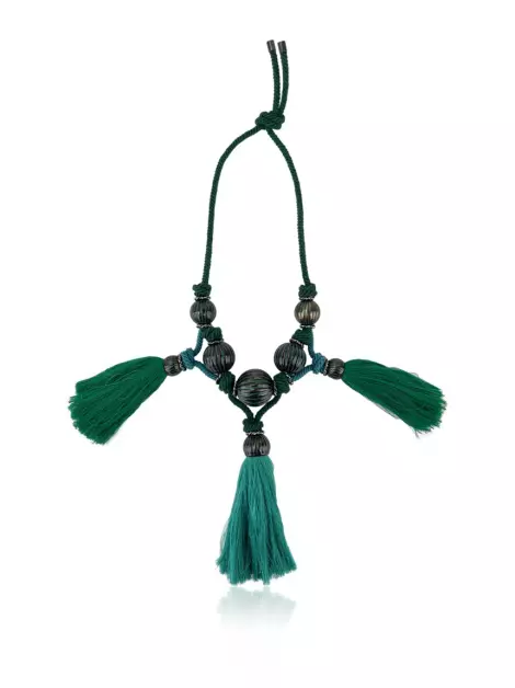 Colar Lanvin Tassel Verde