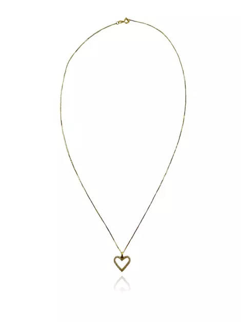 Colar Monte Carlo Coração Dourado