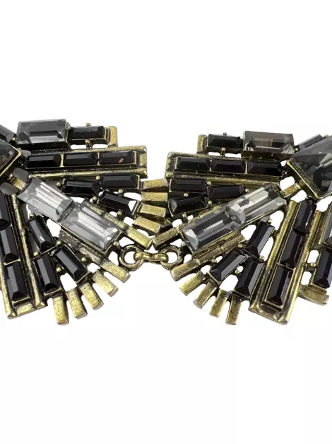 Colar NK Store Pedrarias Dourado