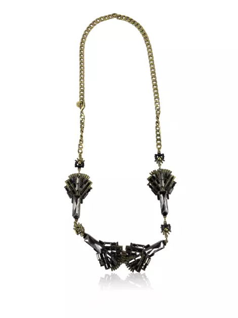 Colar NK Store Pedrarias Dourado