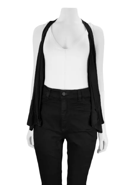 Colete Alexander Wang Malha Preto