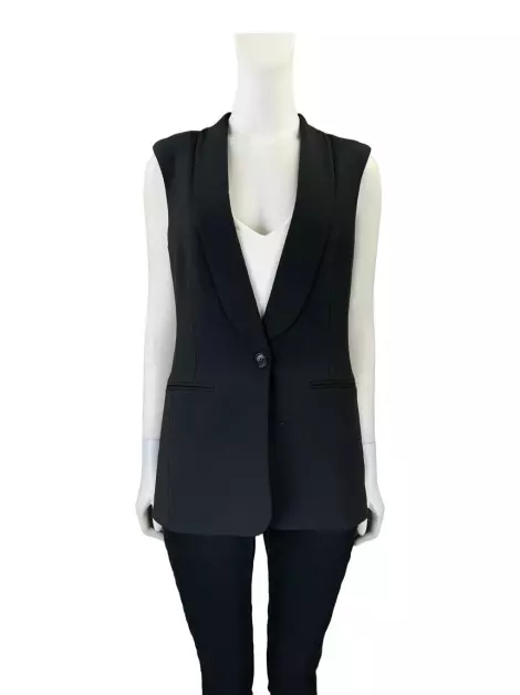 Colete BCBG Max Azria Alfaiataria Preto