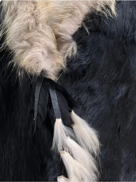 Colete Bella Pelle Fur Preto