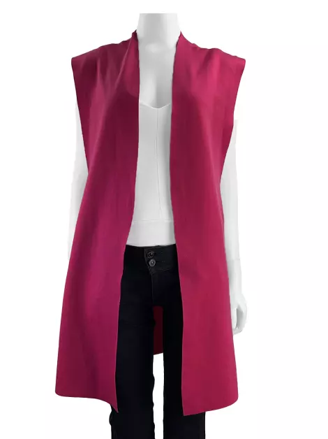 Colete Fit Alongado Rosa