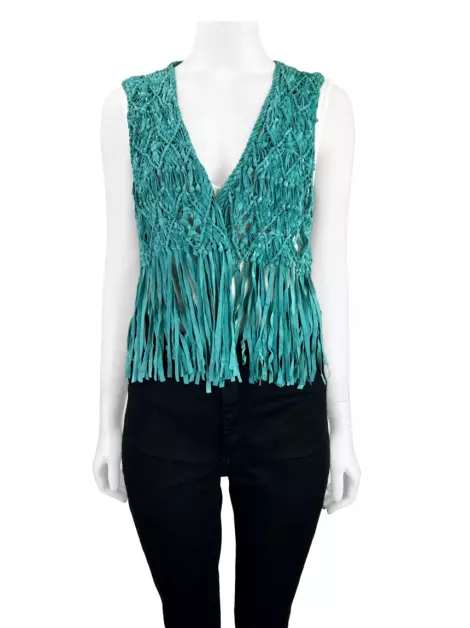 Colete Le Lis Blanc Suede Azul