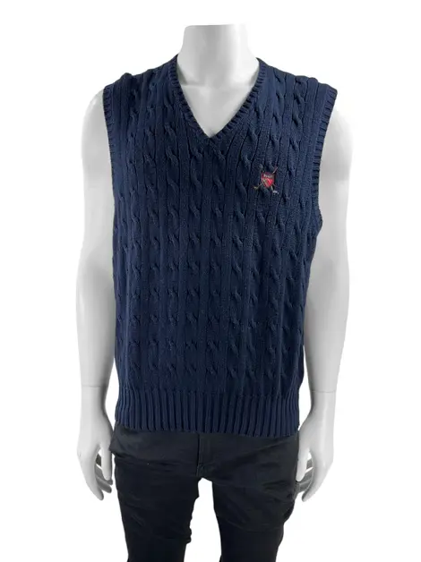 Colete Polo Ralph Lauren Tricot Azul Marinho