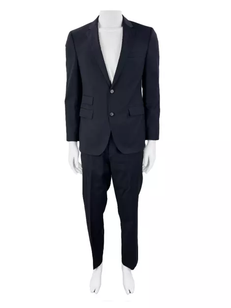 Conjunto Boss Hugo Boss The Kings Lã Azul Marinho