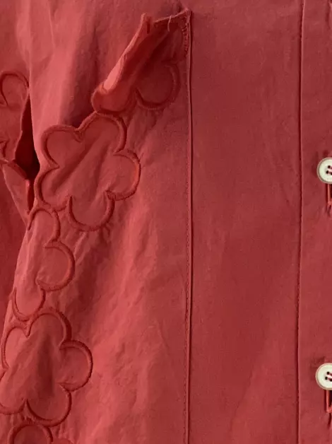 Conjunto Paula Raia Bordado Vermelho