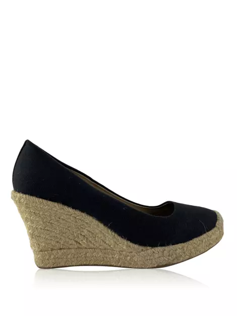 Espadrille J.Crew Seville Wedge Preto