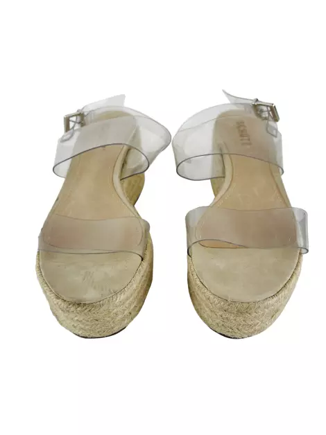 Espadrille Schutz Tiras Transparente