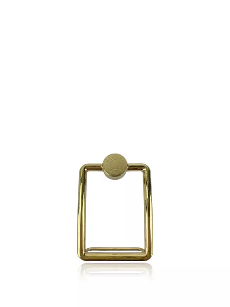 Fivela Hermès Geométrica Dourada