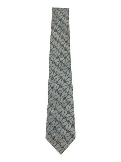 Gravata Alexander McQueen Tecido Cinza