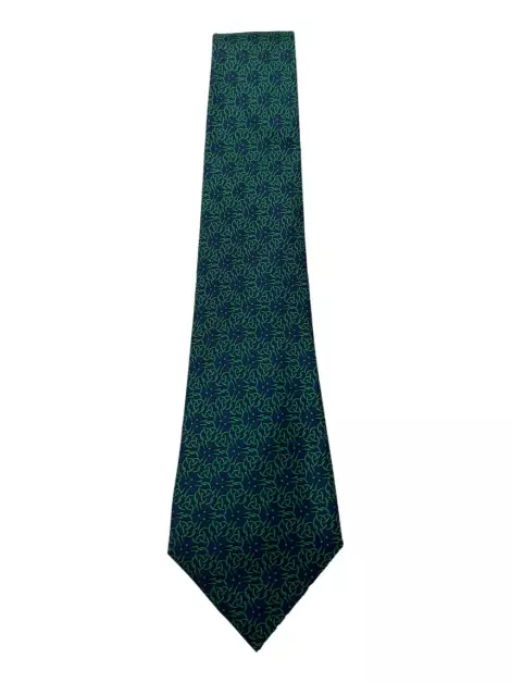 Gravata Hermès Estampada Azul