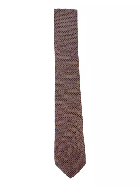 Gravata Hermès Seda Logo Estampada