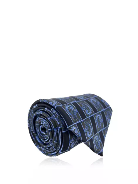 Gravata Lanvin Seda Estampa Azul
