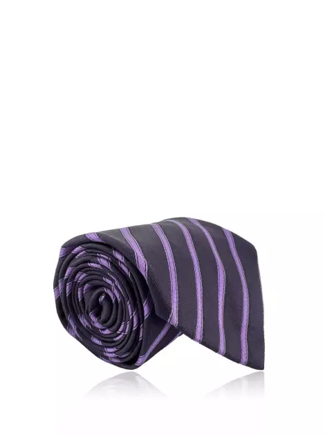 Gravata Massimo Dutti Listrada Roxa