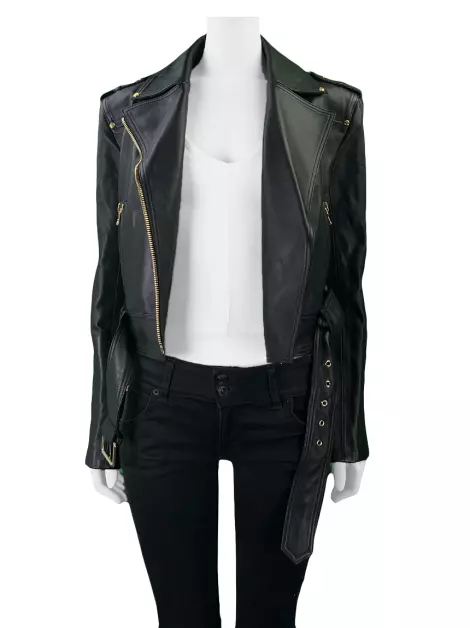 Jaqueta Balmain Biker Preta