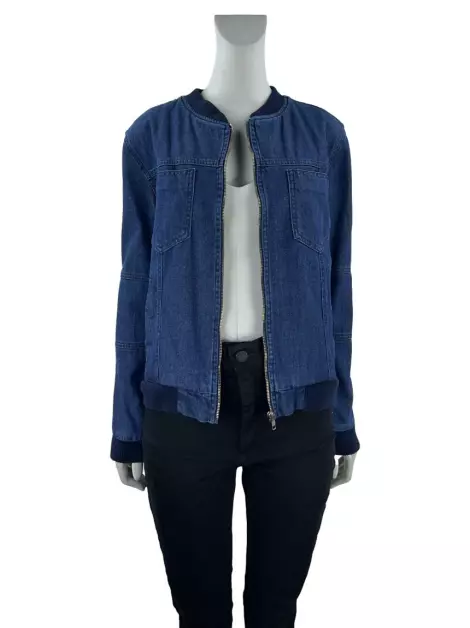 Jaqueta Carol Bassi Jeans Azul