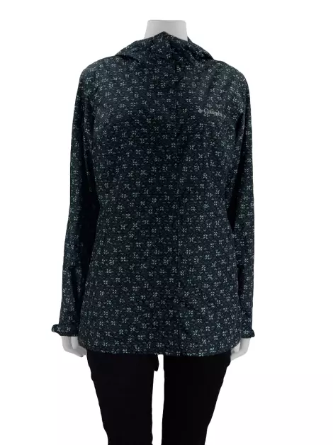 Jaqueta Columbia Estampa Floral Azul