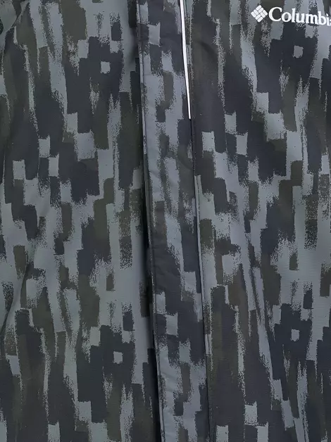 Jaqueta Columbia Nylon Cinza Estampado