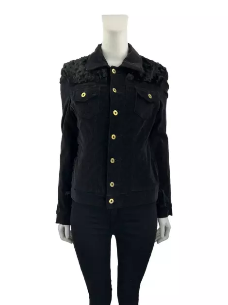 Jaqueta D&G Cotelê Preto