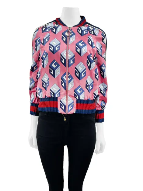 Jaqueta Gucci Bomber GG Print Duchesse