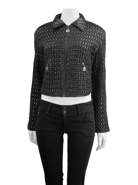 Jaqueta Moschino Texturizada Preta