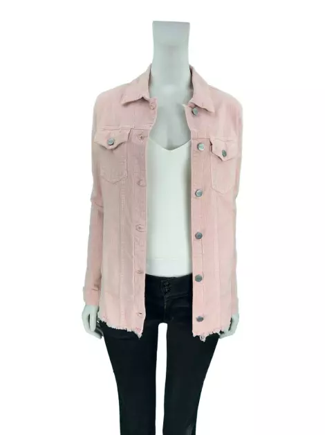Jaqueta Not Your Basic Denim Jeans Rosa