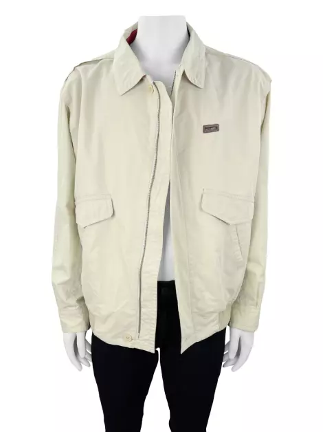Jaqueta Paul & Shark Bomber Bege Vintage