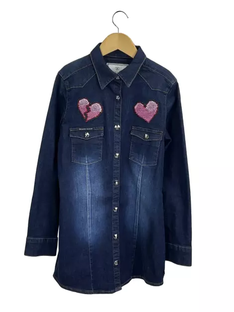 Jaqueta Philipp Plein Junior Jeans Azul
