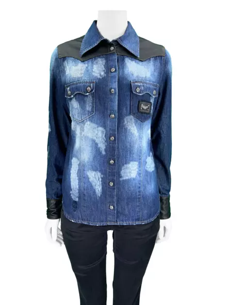 Jaqueta Philipp Plein Reta Jeans