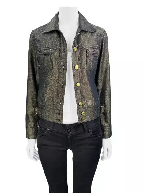 Jaqueta Sonia Rykiel Jeans Metalizada