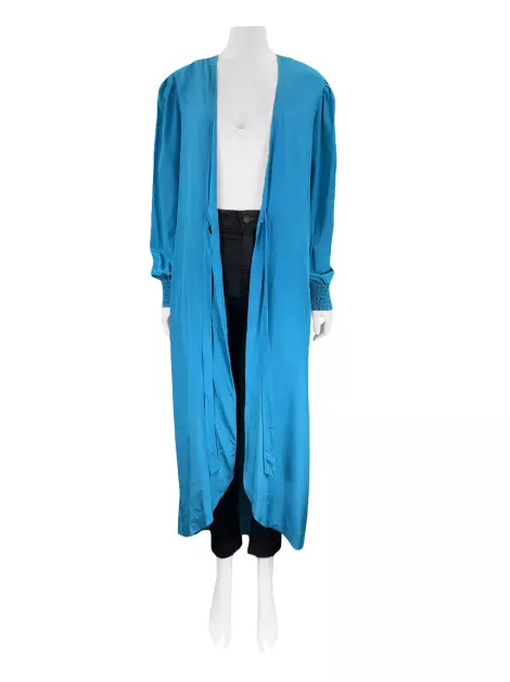 Kimono Adriana Degreas Seda Azul