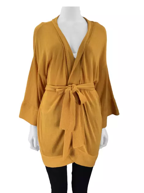 Kimono Cris Barros Tricot Laranja