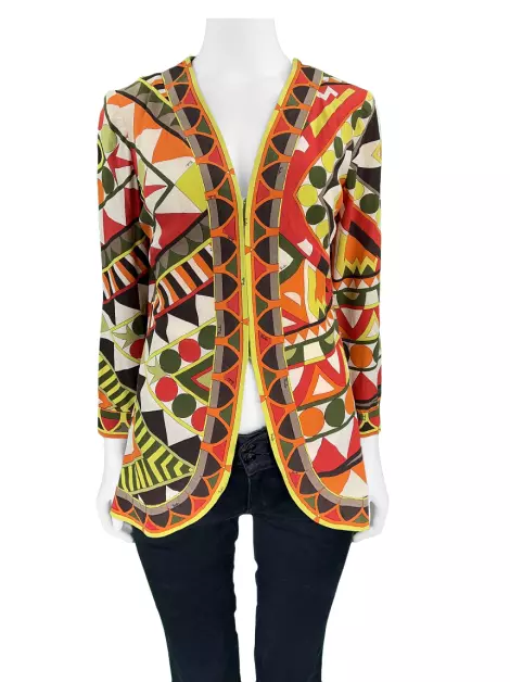 Kimono Emilio Pucci Tecido Estampado