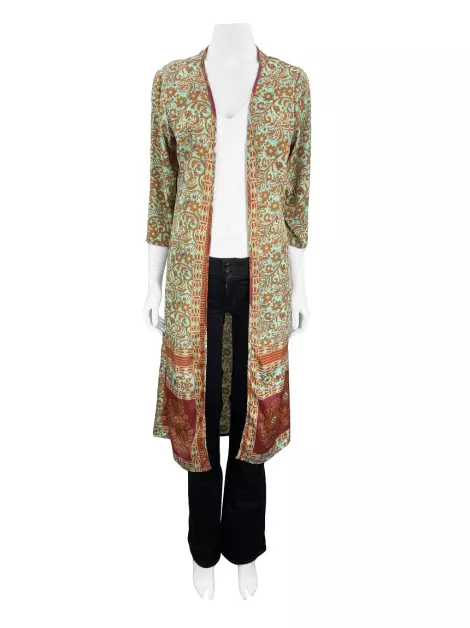 Kimono Mariana Penteado Tecido Floral