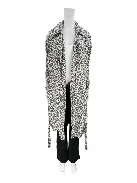 Kimono Mixed Tecido Animal Print