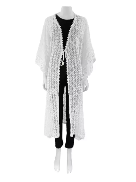 Kimono Mixed Texturizado Off White