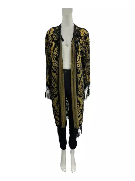 Kimono SouQ Veludo Texturizdo Bicolor