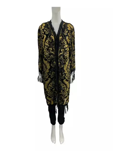 Kimono SouQ Veludo Texturizdo Bicolor