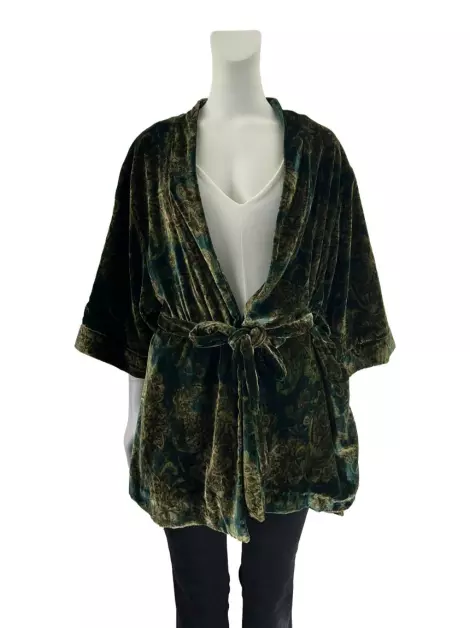 Kimono Zara Tecido Estampado