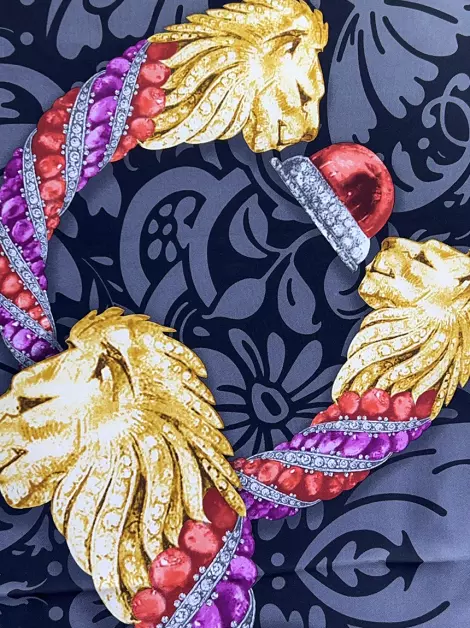 Lenço Bulgari Seda Estampado
