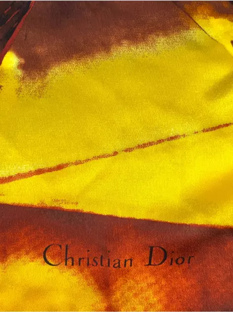 Lenço Christian Dior Seda Estampado