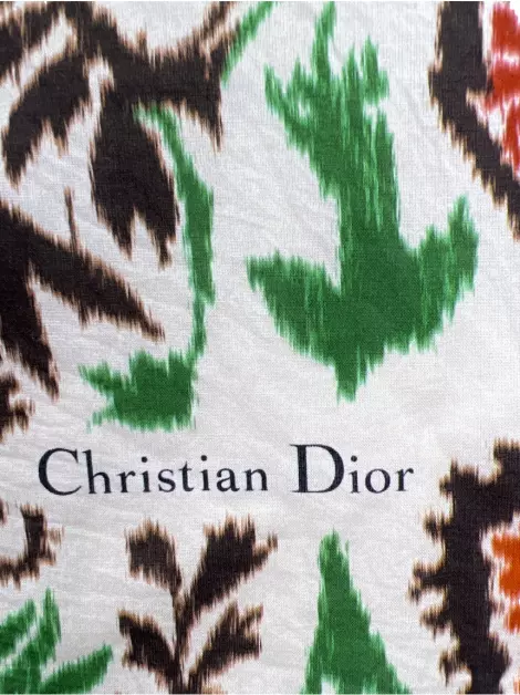 Lenço Christian Dior Tecido Estampado
