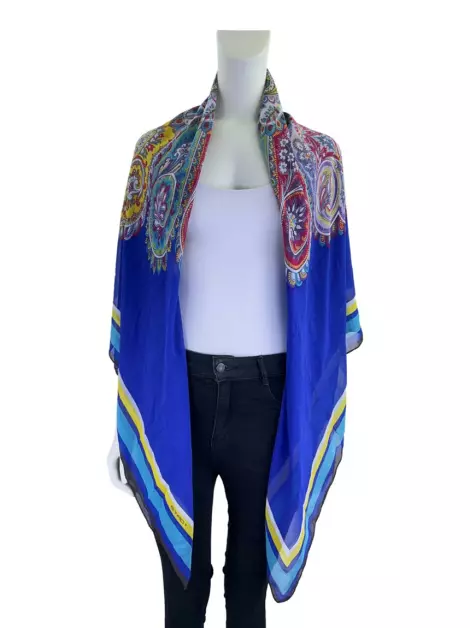 Lenço Etro Seda Estampado