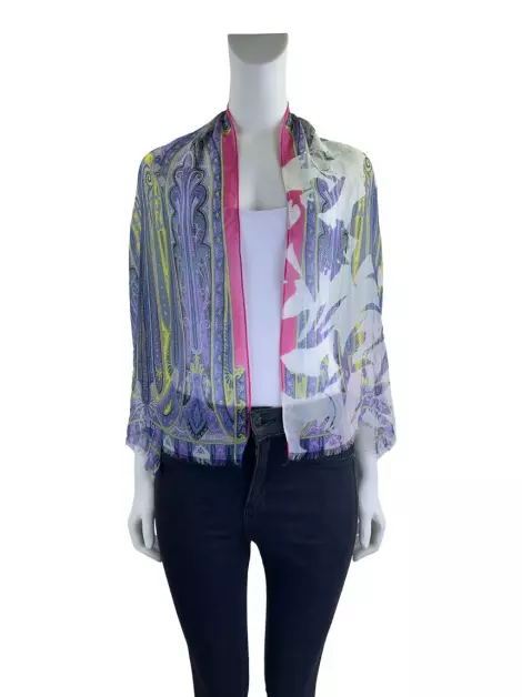 Lenço Etro Seda Estampado