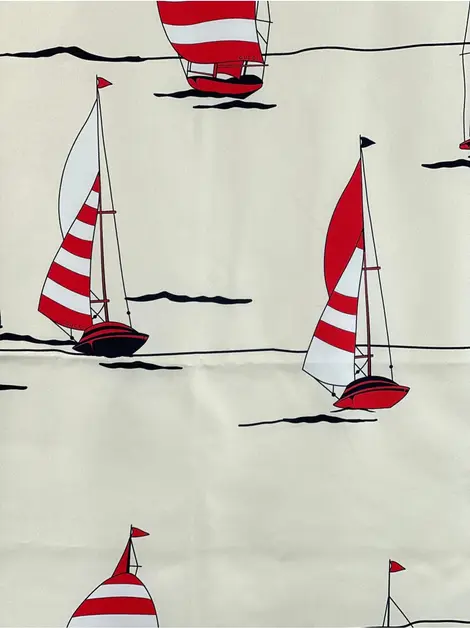 Lenço Gucci Sailboat Seda Estampado