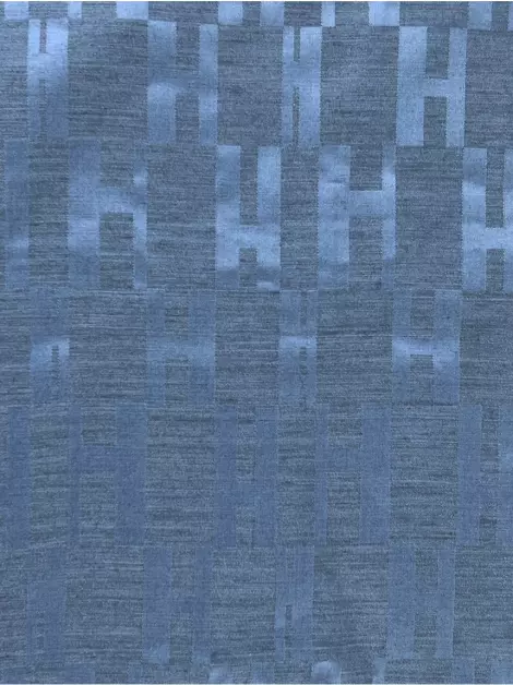 Lenço Hermès Seda Azul