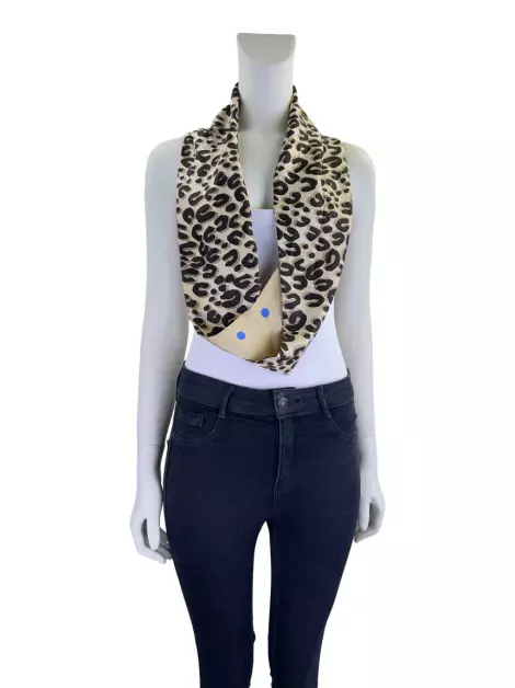 Lenço Louis Vuitton Snood Animal Print